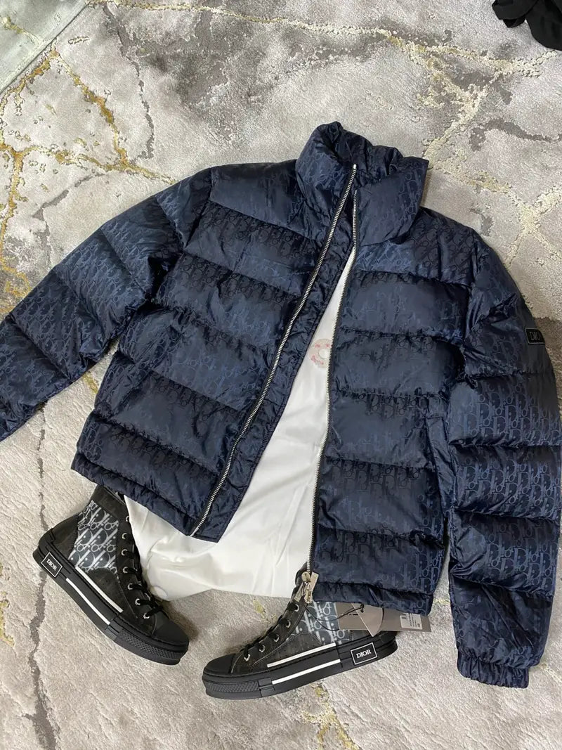 Dior Oblique Coat Navy